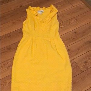 Danny & Nicole Yellow sleeveless dress